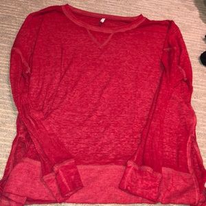 Z Supply Red long sleeve top